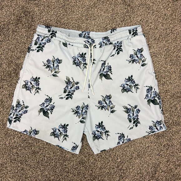 Abercrombie & Fitch Swim Trunks Floral Print, Size Large - Picture 1 of 5